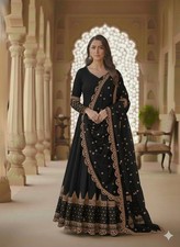 GOWN SALWAR KAMEEZ PAKISTANI INDIAN WEDDING PARTY WEAR DRESS BOLLYWOOD SUIT NEW