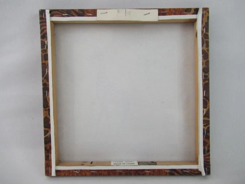 Giraffe World Map Canvas Art Print Safari Animal Décor 12x12 Inches - Image 2 of 4