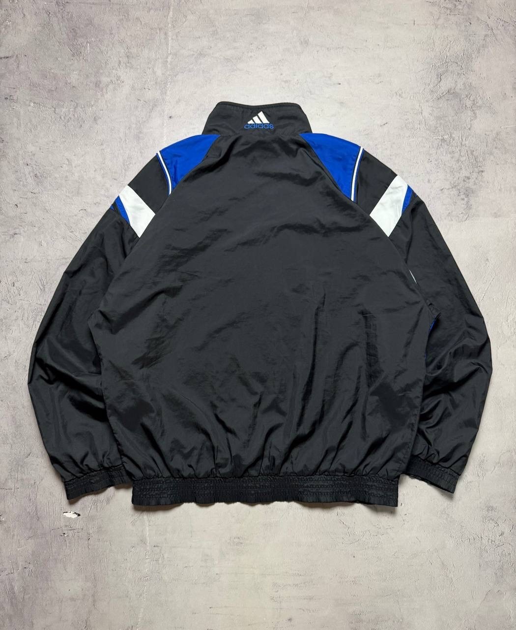 Adidas Vintage 90s Mens Black/Blue Tracksuit Jacket and Pants Size M image 10