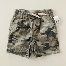 Gap Baby Boy 18-24 Months Camouflage Shorts Pull On Grey Spring Summer NWT