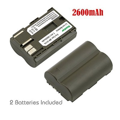 2x Kastar Battery for Canon BP-511 EOS 10D 20D 20Da 300D 30D 40D 50D 5D D30 D60 