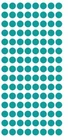 1/4" Turquoise Blue Dots Round Vinyl Color Coded Inventory 1/4 Inch Dot Stickers