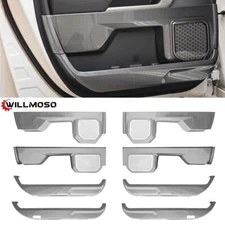 8Pcs Door Anti-Kick Panel Trim Accessories For 2021-2024 Toyota Tundra