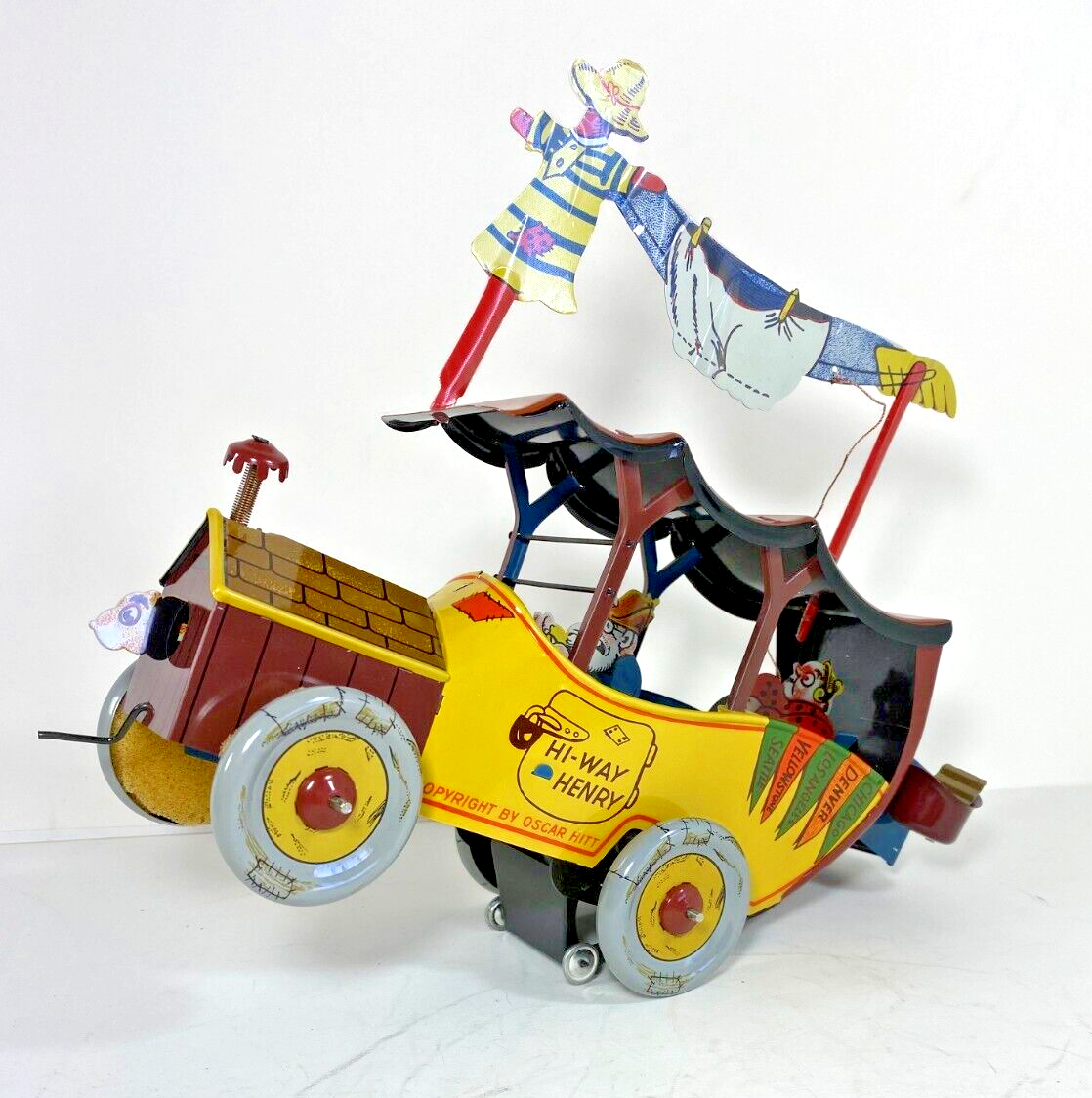 MTH Limited Edition Hi Way Henry Tin Litho Wind-up Car Toy w/ Box