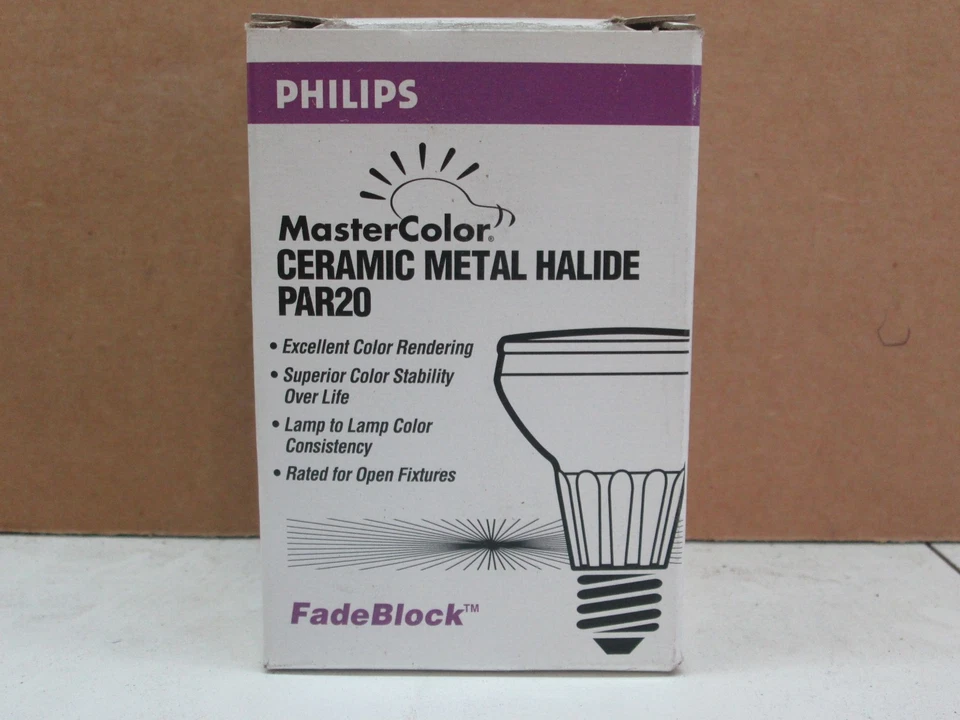 Philips Mastercolor CDM35/PAR20/M/SP 35 Watt Par 20 Spot Metal Hallide Bulb - Image 3 of 3