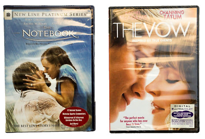 The Notebook & The Vow DVD Lot, Romance, Rachel McAdams, Ryan Gosling, Sealed
