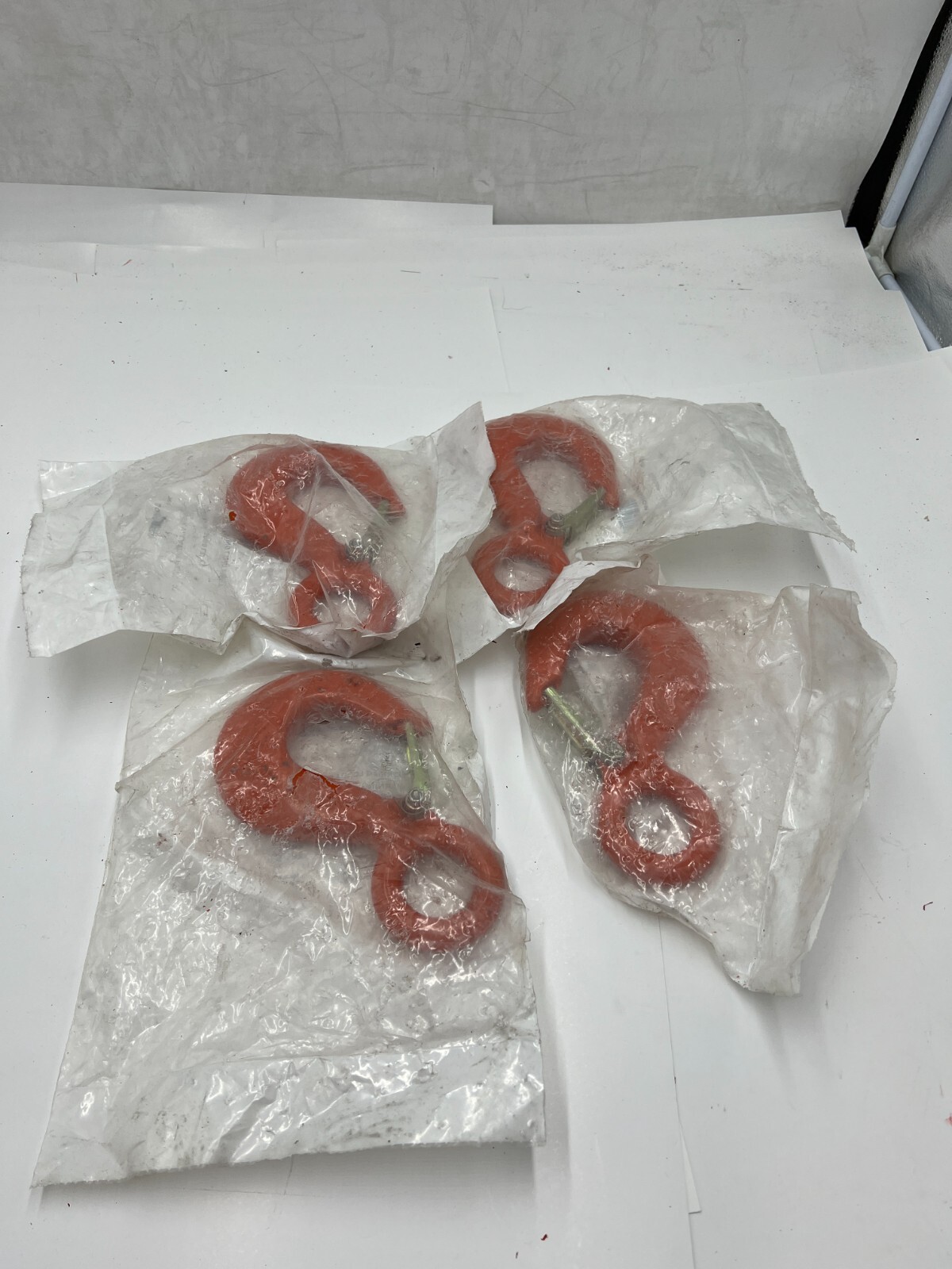 Qty 4 Campbell #25 Alloy Eye Hoist Hook with Latch 3924515PL Load Limit 6000lb