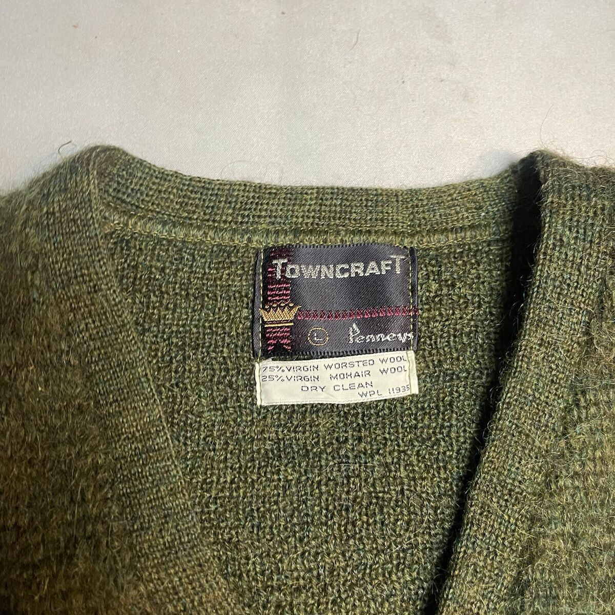 Vintage Penney Towncraft Mohair Sweater V neck Cardigan Wool Vintage Penney Towncraft Mohair Sweater V neck Cardigan Wool