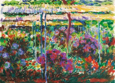 HD Aluminum Metal wall art print. Claude Monet pivoines. peonies flower garden