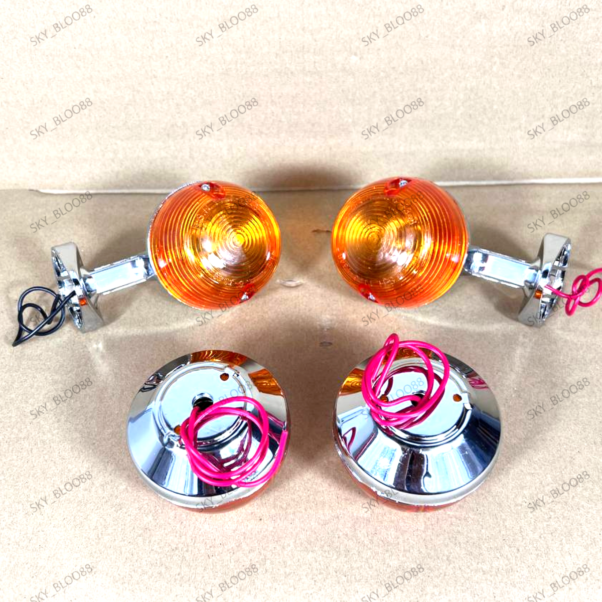 For Honda C90 C70 C65 C50 Set of L&R Front&Rear Winker 6V Turn