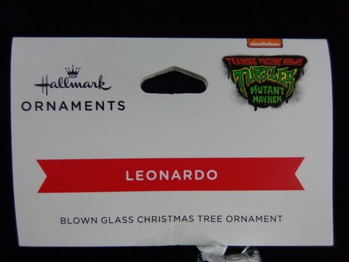 Hallmark Blown Glass Mutant Ninja Turtle Leonardo Christmas Ornament 2024 - Picture 7 of 8