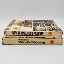 Lot of 3 Kodak Hardback How to Books-Photography, Movies and Good Pictures