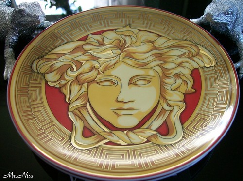 Rosenthal Versace Medusa Golden Coin Amplified 2 x Brotteller 17 cm *NEU & OVP* - Bild 5 von 8