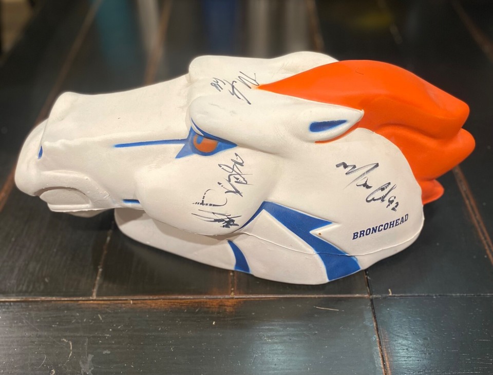 DENVER BRONCOS FOAM BRONCO HEAD BRONCOHEAD BY FOAMHEADS FAN HAT eBay