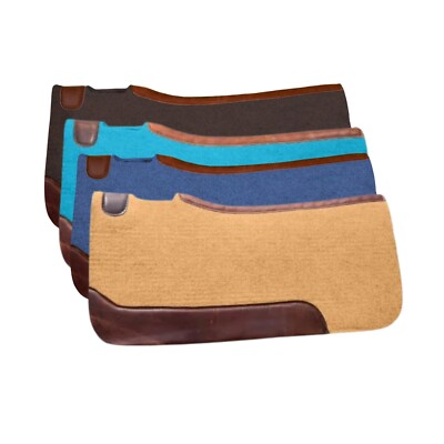 Resistance 31 x 32 Felt Performance 3/4'' Thick Saddle Pad with Wear Leathers