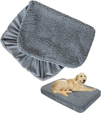 Waterproof Dog Bed Covers Plush Replacement Dog Pet Bed Mattress Cover 27"x36"