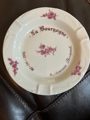 Vintage La Bourgogne Paris France Guerillot & Conrad s Restaurant Ashtray