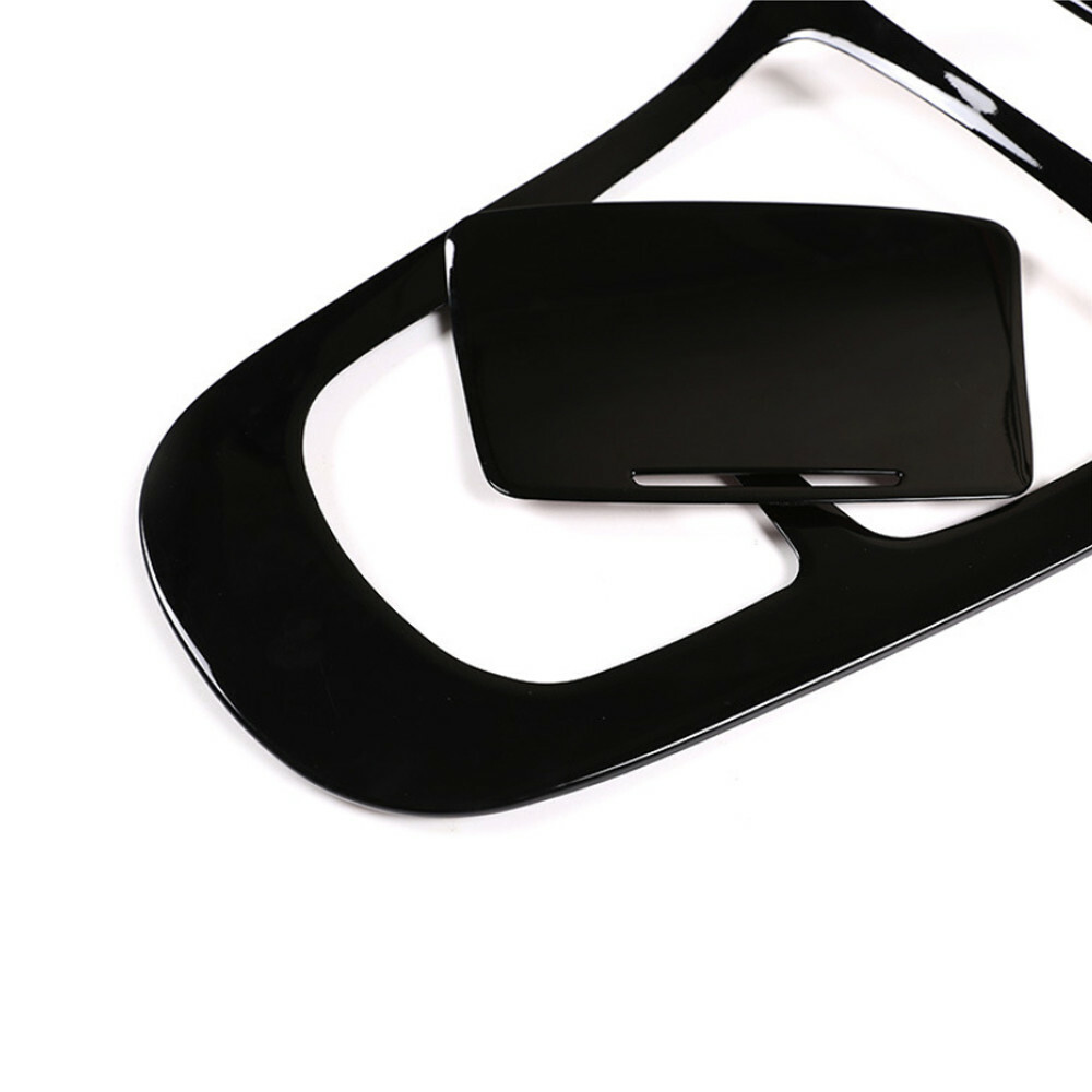 Black ABS Central Gear Shift Panel Trim For Mercedes Benz E Class