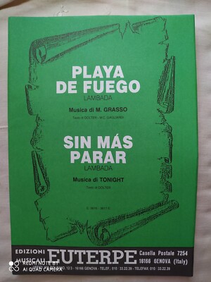 M. GRASSO ''PLAYA DE FEU'' - TONIGHT ''SIN MAS PARA'' - 1990 - EUTERPE EDITIONS