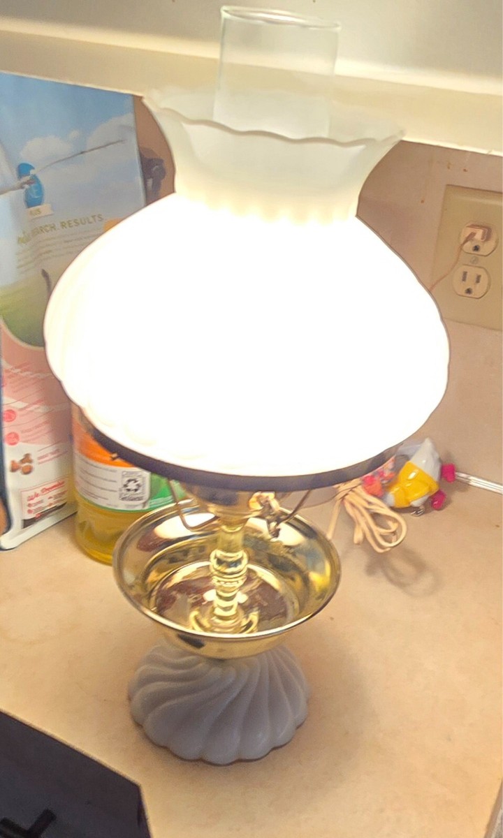 Vintage Milk Glass Lamp | eBay