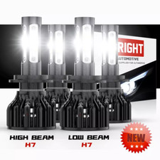 For Mercedes-Benz C250 C300 C350 - 4PC Combo Headlight High  Low Beam LED Bulbs