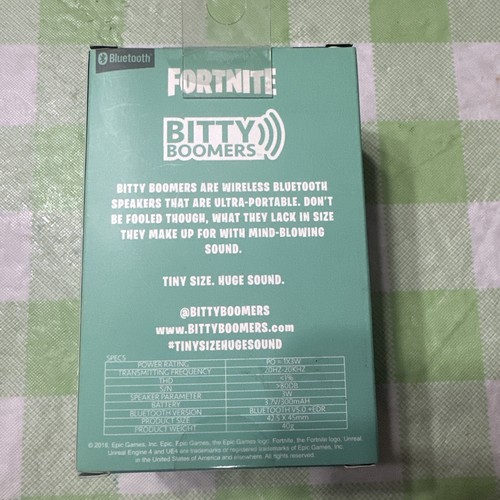 Fortnite Wireless Bluetooth Speaker Ghoul Trooper Bitty Boomer New in Package - Picture 3 of 5