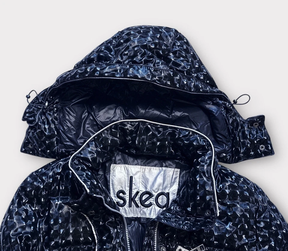 SKEA LTD Techno Sport Women’s 8 Down Puffer Hooded Ski Jacket/Coat 3D Pattern - Image 4 of 4