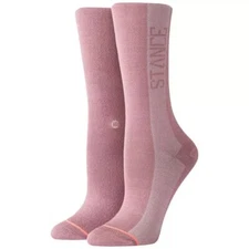 Stance Women Cotton Seamless Toe Non-Slip Smart Pink Ladies Socks - Sizes UK 3-5