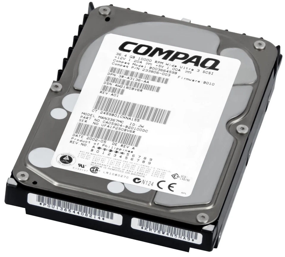 Disque Compaq BD0366459B 233806-003 36GB 10000U/Min 8MB SCSI U160 3.5'' Pouces - Image 3 of 3