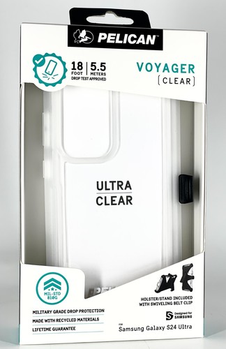 Pelican Voyager Case For Samsung Galaxy S24 Plus & S24 Ultra - Clear - Picture 3 of 3