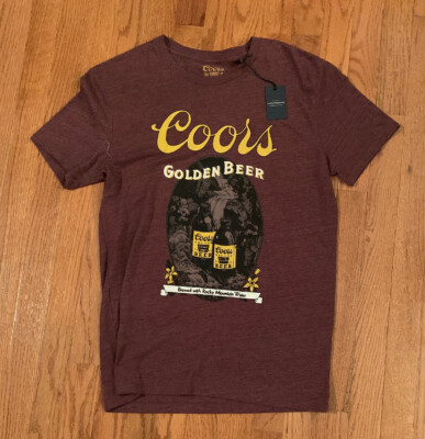 Lucky Brand Men's Coors Golden Beer Tee Shirt 7MDG0429 S Small  NWT