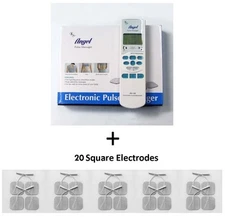 Electronic Pulse Massager + 20 Electrode Pads - Value Pack 