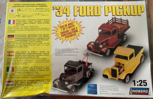 Lindberg Ford '34 Ford Pickup model kit, 1/25 scale, new - Picture 3 of 3