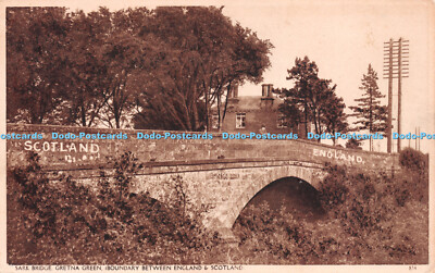 R220166 Sark Bridge Gretna Green Boundary Between England and Scotland Blacksmit