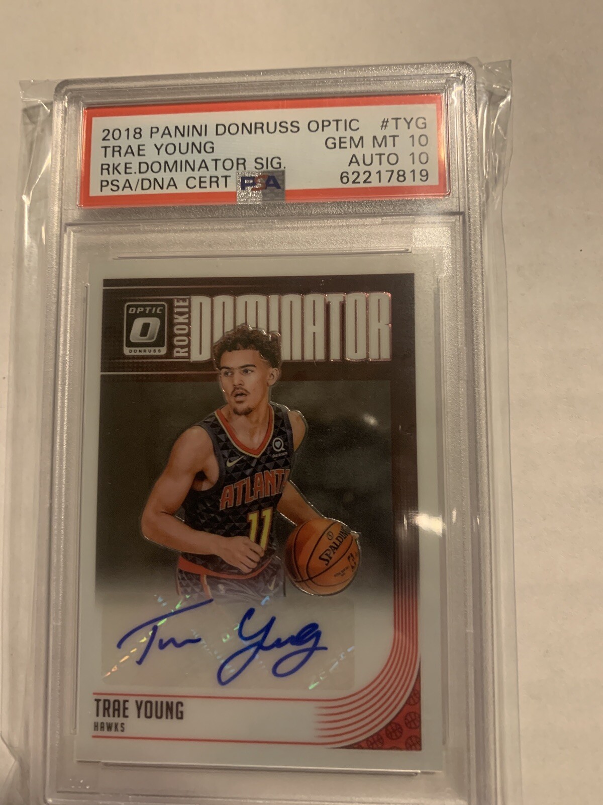 2018-19 Optic - Rookie Dominator Signatures Psa 10 DNA 10