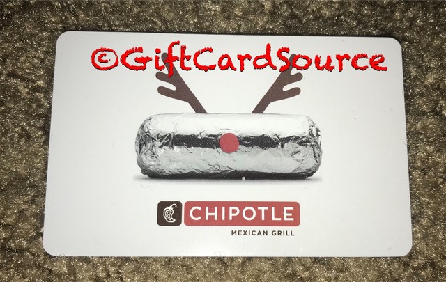 2014 CHIPOTLE GIFT CARD BURRITO ROSE 🌹 PETALS COLLECTIBLE NEW | eBay