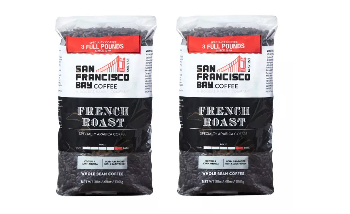 San Francisco Bay Coffee  French Roast Whole Bean 3 Lb, 2-Pk