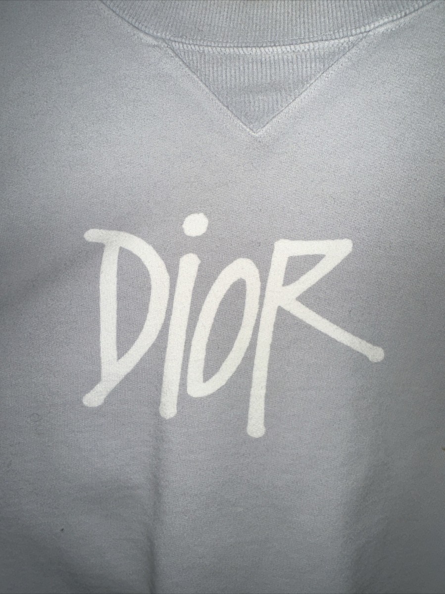 Dior x Shawn Stussy Oversized Crewneck Sweatshirt Mens XL Dior x Shawn Stussy Oversized Crewneck Sweatshirt Mens XL
