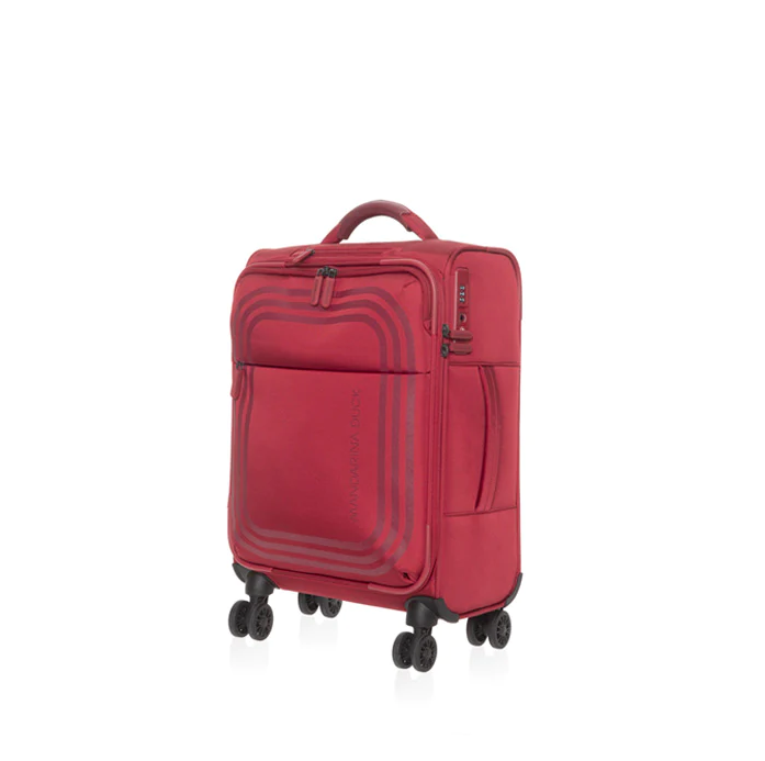 Mandarina Duck ロゴDuckキャリーバッグ21インチ Mandarina Duck Bilbao Cabin Trolley 21 Inch - Red (RUBY
