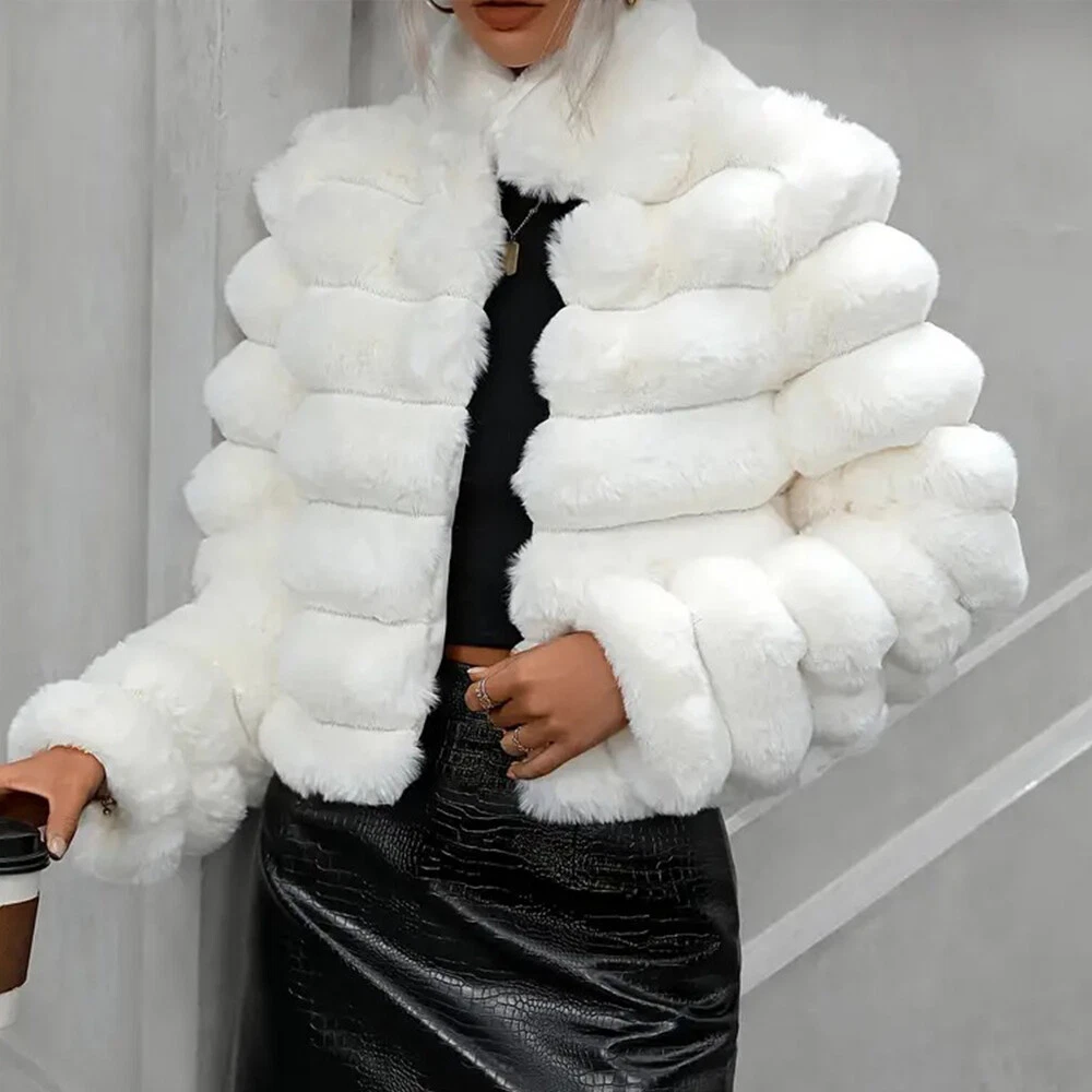 andwang White mix fake fur coat SHORTサイズ andwang White mix fake fur coat SHORTサイズ andwang White