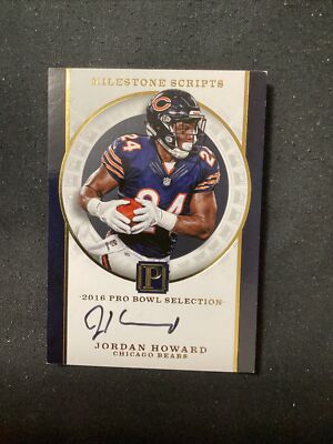 2017 Panini Pantheon Milestone Scripts /25 Jordan Howard #MS-JH Auto         433