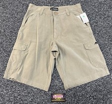 Emerica Skateboarding Olive Green Tan Cargo Skateboard Shorts Y2K Men’s 30 BNWT