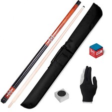 Buffalo Triton S3 Billiard Carom 3-Cushion Cue, No Wrap, Soft Case  Accessories