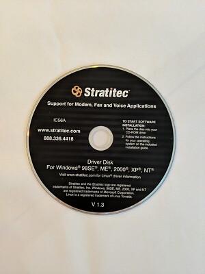 Stratitec Computer Support For Modem Facts And Voice Applications CD | eBay