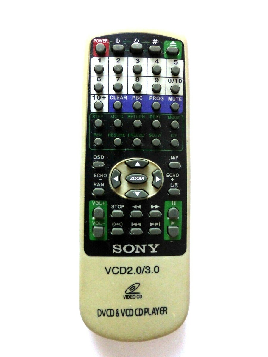 SONY VIDEO CD VCD PLAYER REMOTE CONTROL UK