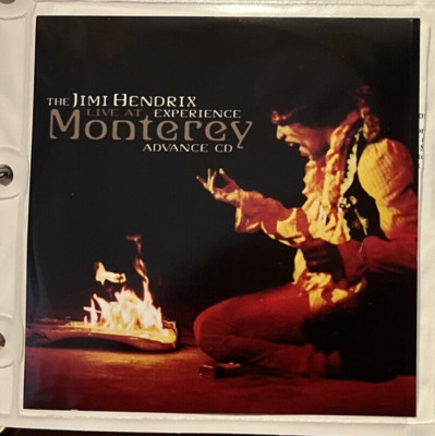 JIMI HENDRIX LIVE AT MONTEREY ADVANCE PROMO CD  in a SLEEVE PACKAGE