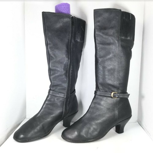Softspots Women Tall Riding Boots Black 