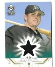 2002 UD Baseball Prospect Future Gems Mark Teahen Oakland Athletics Jersey