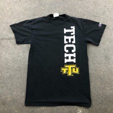Tennessee Tech Shirt Men Small Black Crewneck Spell Out NCAA College