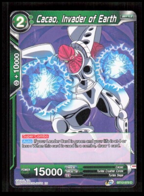 Dragon Ball Super - Cacao, Invader of Earth - BT12-073 Common Card CB-1-3-F-4